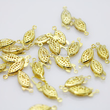 5PCS Gold-Color Fittings Clasp For Necklace Accessory Metal Reticular Hardware Ornaments Machining Metal Part Snap Girl Jewelry 2024 - buy cheap