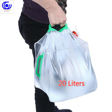 Pajita transparente plegable para exteriores, tetera para acampada, contenedor para Picnic, cubo portátil de PVC, 20 litros 2024 - compra barato