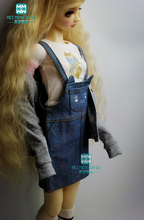 BJD doll clothes fits 58--62cm SD10 SD13 DD 1/3 BJD doll fashion cat ear denim skirt 2024 - buy cheap