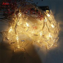 Fio de cobre com luzes de led, lâmpada de fadas, para decoração de festas, natal, casamento, casa, bateria alimentada, 5z, 1.5/3/6m 2024 - compre barato