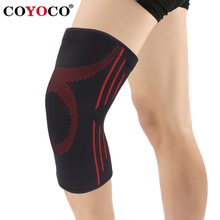 Coyoco 1 pçs suporte de cinta de joelho quente para correr artrite menisco rasgo esportes conjunta alívio da dor e recuperação lesão preto vermelho 2024 - compre barato