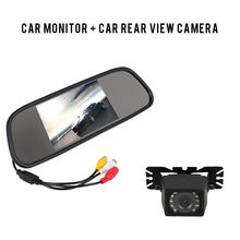 XYCING 5 Inch TFT LCD Car Monitor Wide View Angle Car Rearview Mirror Car Rear Camera View Reverse Monitor 2024 - buy cheap