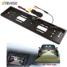 20pcs EU Car License Plate Frame Rear View Reverse Reversing Backup Parking 4 LED Night Vision Camera Waterproof 170 Degree 2024 - buy cheap