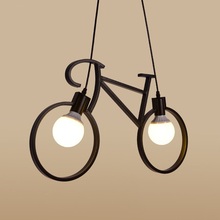 BANGERK-lámpara colgante LED de estilo Loft para decoración del hogar, luz de hierro para bicicleta, accesorios de iluminación modernos para comedor 2024 - compra barato