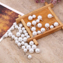 10pcs 8/10/12/14mm Earring Bead Charms Imitation Pearl Pendant Findings Diy Necklace Bracelet Wedding  Jewelry Make C283 2024 - buy cheap
