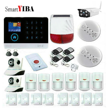 Smartyiba-sistema de alarme de segurança gsm, sirene solar, câmera ip com wifi, gsm, detector de fumaça, aplicativo iso para android 2024 - compre barato