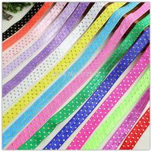 MD1541818,15 color mix 16MM Hot Gold Dot elastic elastic band 15Y Diy hand-wrapped Side band Ribbon 2024 - buy cheap