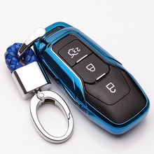 Soft TPU Car Key Case Cover For Ford Mondeo Mk4 Mk3 Focus 2 3 MK2 ST 2017 Cmax Transit Custom Galaxy Key Ring Shell Accessories 2024 - buy cheap