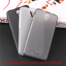 case soft tpu back cover For Alcatel PIXI4 5.0 3G 5 in 5010D cover ultra thin transparent silicone case Pudding Anti Skid Case 2024 - buy cheap