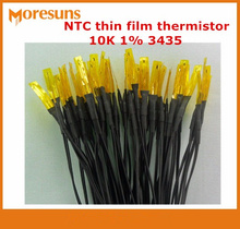 Fast ship 20pcs NTC thin film thermistor 10K 1% 3435 0.5m 28# PVC doubling temperature sensor ntc 2024 - buy cheap