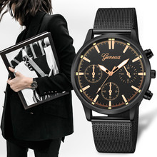 Fashion Geneva Classic Hot Luxury Women Stainless Steel Pointer Analog Quartz Analog Round Wrist Watch Women Clock reloj mujer 2024 - buy cheap