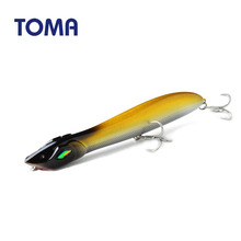 TOMA Topwater Popper Рыбная приманка вобблер 140 мм 27 г, жесткая пластиковая искусственная приманка, кренкбейт, плавающий Поппер для окуня и щуки 2024 - купить недорого