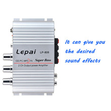 LP-808 Mini Hi-Fi Stereo Amplifier Mini Amp  Amp For Home Car Boat  Audio Stereo Amplifier motorcycle Motorbike amplifier 2024 - buy cheap