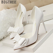 Zapatos De tacón alto con nudo De mariposa para Mujer, calzado De diseño, De lujo, para San Valentín 2024 - compra barato