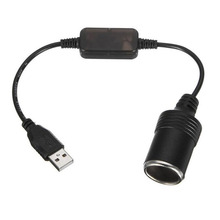 Car Use 5V 2A USB To 12V 8W Cigarette Lighter Socket USB Male to Female Cigarette Lighter Adapter Converter 2024 - buy cheap