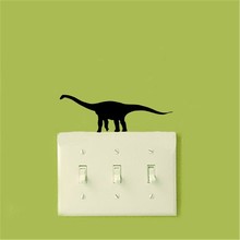 Новые 3D обои стикер настенный декоративный выключатель аппликация динозавра детская комната обои Украшенные наклейками на стену 2024 - купить недорого