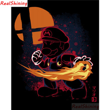 5D Diy Diamond Painting Cross Stitch full Square Diamond Embroidery Mario picture for wall room Decor H1218 2024 - buy cheap