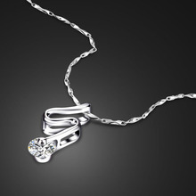 Женское ожерелье из серебра 925 пробы с фианитами 2024 - купить недорого