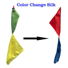 1pcs Silk Scarf For Magic Trick Magician Trick Close Up Magic Tools Easy To Do Magic Toy Silk Change Color Kids Gift 21cm * 21cm 2024 - buy cheap