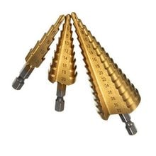 3-12mm 4-12mm 4-20mm Hss Steel Titanium Step Drill Bits Step Cone Cutting Tools Steel Woodworking Wood Metal Drilling Set 1 PCS 2024 - buy cheap