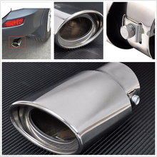 5.3-3.8cm Auto Stainless Steel Car General Tail Throat Pipe Exhaust Pipe Trim Muffler Pipe 2024 - buy cheap