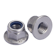 1Pcs M6 M8 M10 316 Stainless steel Allen hexagon Nylon flange nuts anti-loose non-slip locking hex nut flat plate 2024 - buy cheap