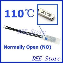 10Pcs/lot 110C Degree Celsius / 230F NO Normal Open Thermal Protector Sensor Thermostat temperature control fuse switch 250V 5A 2024 - buy cheap
