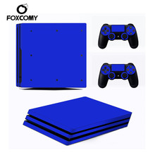 Solid color Decal Console Skin Cover For Playstation 4 Pro Console PS4 Pro Skin Stickers Controller LED Protective 2024 - buy cheap
