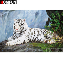 HOMFUN 5D DIY Diamond Painting Full Square/Round Drill "Animal lion" 3D Embroidery Cross Stitch gift Home Decor A03753 2024 - buy cheap
