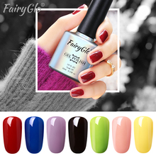 FairyGlo 10ML One Step Hybrid Gel Varnish UV LED Gel Nail Stamping Nail Art Nail Gel Soak Off Semi Perment Lacquer 3 In 1 Nails 2024 - buy cheap