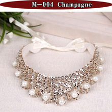 Collar llamativo de cadena para mujer, gargantilla de perlas a la moda, colgante Maxi Vintage, joyería 2024 - compra barato