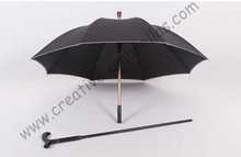 Detachable unbreakable self-defense climbing alloy brass parasol  fiberglass anti-skidding reflective crutch man's umbrellas 2024 - buy cheap