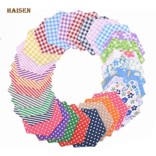 100Pcs/Lot Random Pattern Printed Hexagon Shape Low Density&Thin Cotton Fabric Patchwork Tissue For DIY Quilting&Sewing Material 2024 - buy cheap