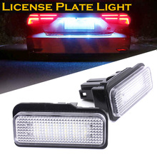 Luz led de placa de licença sem erro, 2 peças para mercedes benz w203, w211, w219, slk, cls, c21, td326 2024 - compre barato