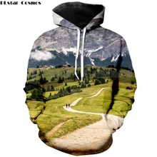 PLstar Cosmos Drop shipping 2018 New Fashion Hoodie beautiful mountain landscape dolomites italy Print 3d Men's Women's hoodie 2024 - buy cheap