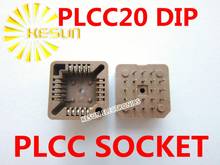 Бесплатная доставка 39 шт. PLCC20 PLCC 20-контактный DIP-Тип IC-разъем 2024 - купить недорого