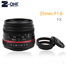 Lente de cámara manual de gran angular para Fujifilm, F1.6 lente de cámara de 35MM, color rojo, para APS-C, X-T10, X-T2, X-T1, X-A3, X-A2, X-A1, X-PRO2 2024 - compra barato