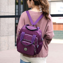 Женский рюкзак, нейлоновый Водонепроницаемый женский рюкзак с несколькими карманами, большая вместительность, сумки на плечо, школьная сумка для девочек-подростков 2024 - купить недорого