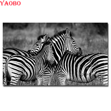 Full Square Diamond Painting Cross Stitch Animal zebra 5D DIY Diamond Embroidery Diamond Mosaic Crafts Gift Rhinestone Decor 2024 - buy cheap