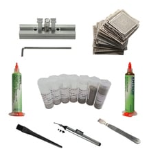 157pcs/lot BGA Reballing Kit Include 144pcs BGA Directly Heating Stencils BGA Jig Brush 7pcs 25K Solder Ball 223 559 Flux 10cc 2024 - buy cheap