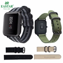 Eastar-pulsera de nailon colorida para Xiaomi huami Amazfit, reloj inteligente, edición juvenil, Bip, BIT, Ritmo ligero, fitness 2024 - compra barato