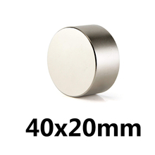 1pcs 40 x 20mm N35 Mini Super Strong Rare Earth Fridge Permanet Magnet 40x20 Small Round Neodymium Magnet 40*20 2024 - buy cheap