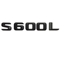 Preto fosco "S 600L" tronco Traseiro Letras Palavra Número Carta Emblema Emblema Adesivo Decalque para Mercedes Benz S-class S600L Maybach 2024 - compre barato