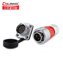 CNLINKO DH20 series waterproof metal connector 3 pin bayonet IP67 connector for equipment 2024 - buy cheap