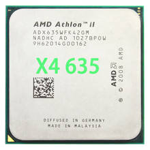 Processador para cpu amd athlon ii x4 635, cpu quad core 2.9ghz/l2 2m/95w/2000ghz socket am3 am2 + 2024 - compre barato