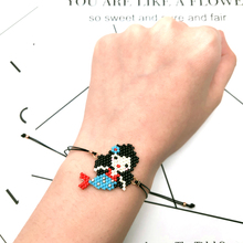 FAIRYWOO-pulsera con cordón ajustable para mujer, brazalete con colgante de sirena, estilo bohemio, Miyuki 2024 - compra barato