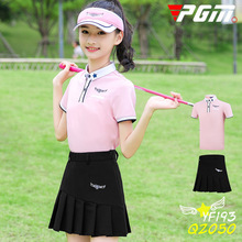 Summer Children Golf Clothes Suit Girls Short-sleeved T-shirts Child Tennis Pleated Skirt Set Breathable Dry Fit High Quality 2024 - buy cheap