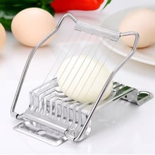 Cortador de huevos de acero inoxidable, utensilio de cocina para cortar huevos y flores, con solapa suelta, en rodajas 2024 - compra barato