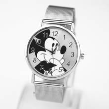 Relogio feminino New Fashion Mickey Women Watch children Cartoon stainless steel Band Wristwatch Casual Quartz Watches Clock 2024 - buy cheap