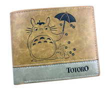 Anime My Neighbor Totoro  Men Wo Boys Girls Short Leather Bi Fold Wallet Purse Money Holder 2024 - buy cheap